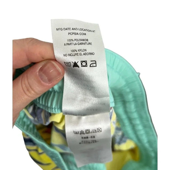 Patagonia Girl's Costa Rica Baggies Shorts Floral Tropical Yellow Size Large - Picture 6 of 7